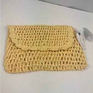 NWT Melrose and Market Yellow Woven Bag